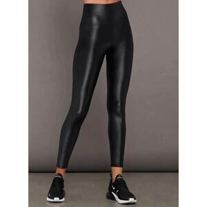 Carbon38 Takara Shine Leggings Womens XS Black High Rise 7/8 Luxury Activewear